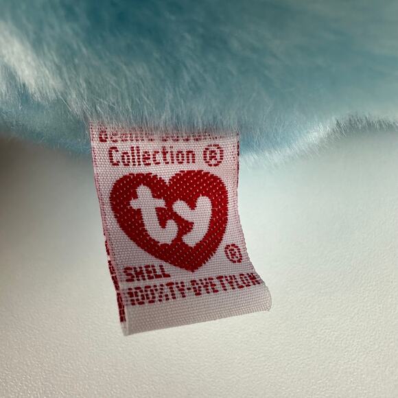 Vintage Ty Beanie Baby 2002 Collection Nipponia Japan Light Blue Teddy Bear 15" - Picture 7 of 8